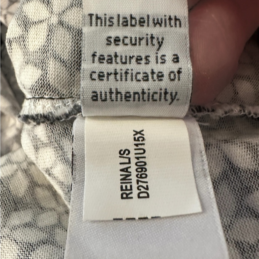 Diane Von Furstenberg DVF Reina Silk Blend Shift Dress Daisy Black/White Sz 12 - Picture 7 of 14